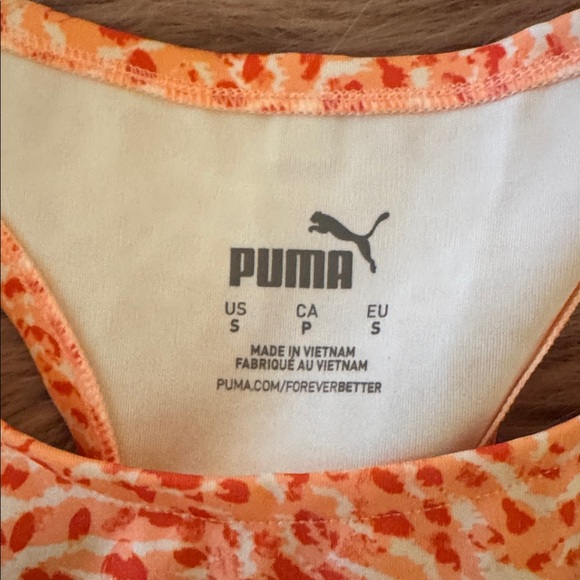 Puma Coral Patterned Racerback Top - Picture 2 of 5
